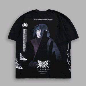 Itachi Uchiha "Side By Side" Series Premium Tee in Black SIZE XL DARC SPORT
